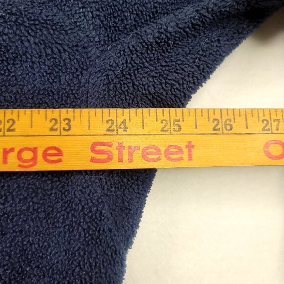 Cabelas Outdoor Gear Mens Large Blue Fleece Jacket Quilted Accents Full Zip - Picture 7 of 8